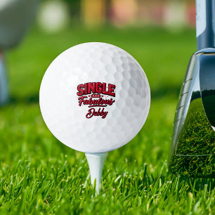 Pelotas De Golf Soltero y Fabuloso Anti Día de San Valentín