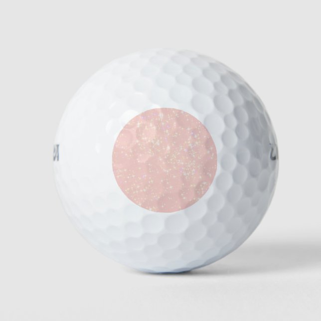 Pelotas De Golf Sombrero rosa Rubor - Añadir texto, monograma como (Anverso)