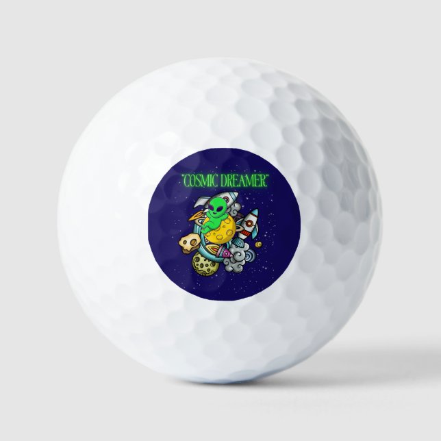Pelotas De Golf soñador cósmico (Anverso)