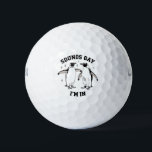 Pelotas De Golf Sonidos de pingüino gay suenan gay estoy en vintag<br><div class="desc">Sonidos de pingüino gay suenan gay estoy en regalo vintage queer LGBTQ</div>