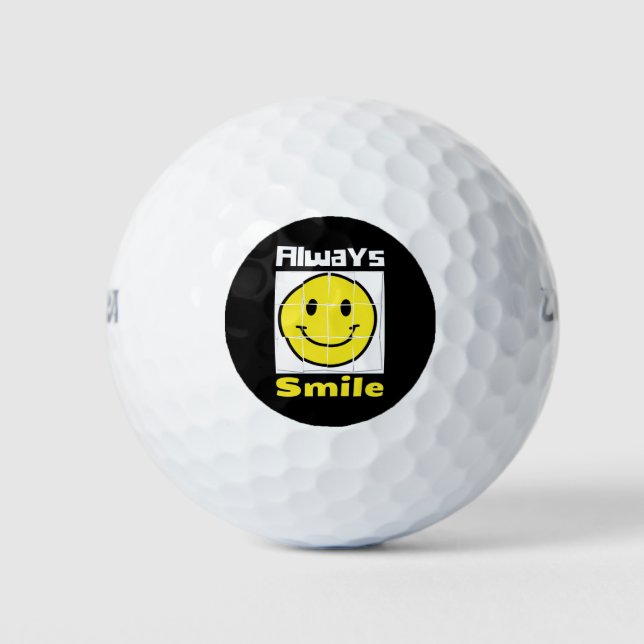 Pelotas De Golf sonrisa de emoji (Anverso)