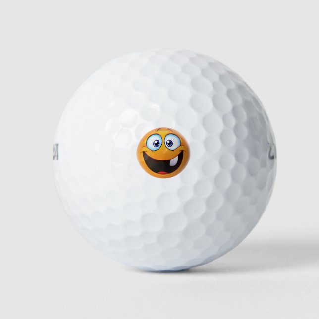 Pelotas De Golf Sonrisa inofensiva Amarillo (Anverso)