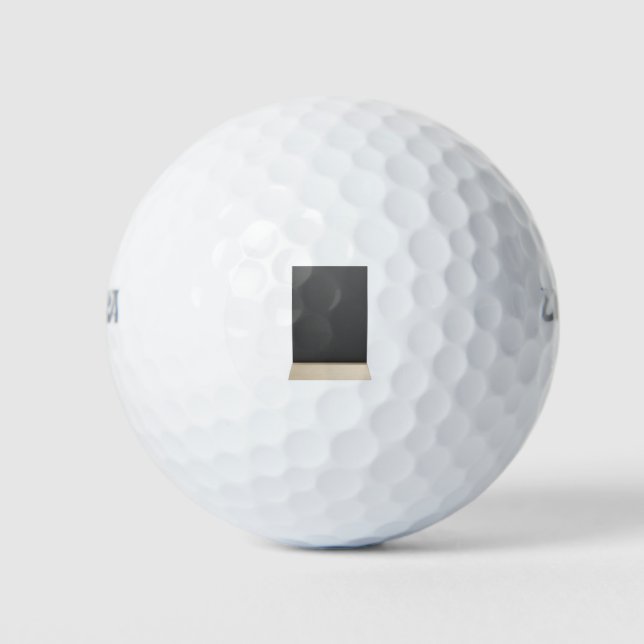 Pelotas De Golf Soporte de menú de madera (Anverso)
