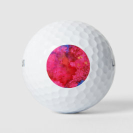 Pelotas De Golf Sorprendente Resumen rosa de neón caliente