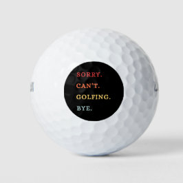 Pelotas De Golf Sorry. Can't. Golfing. Bye. -  Cool Retro Golfer 