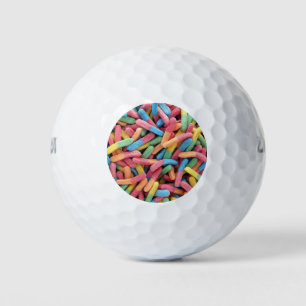 Pelotas De Golf Sour Gummy Worms