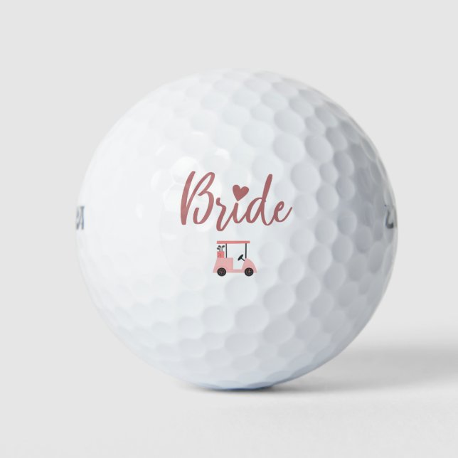 Pelotas De Golf Soy el equipo de Novia con Novia (Anverso)