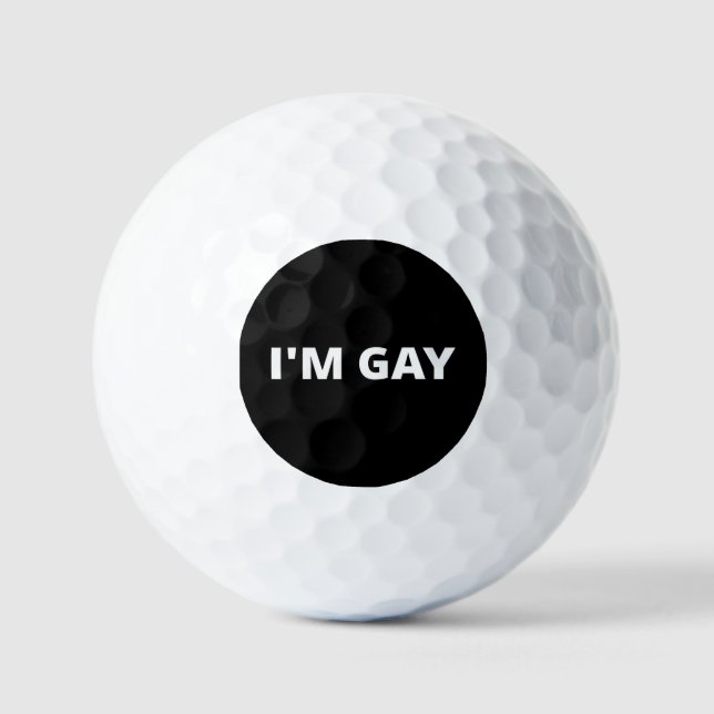 Pelotas De Golf Soy gay (Anverso)