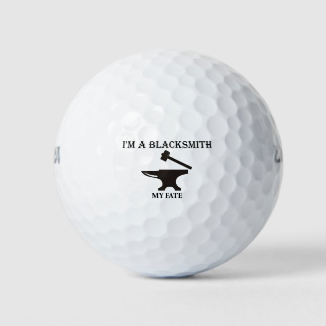 Pelotas De Golf Soy herrero de mi destino. (Anverso)