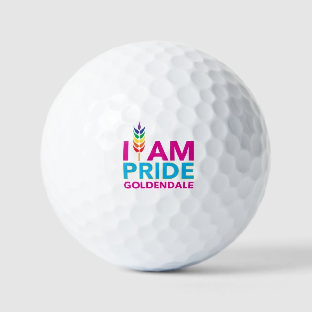 Pelotas De Golf SOY ORGULLO Goldendale Golf Balls (Anverso)