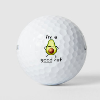 Pelotas De Golf "Soy un buen gordo" Funny Cute Aguacate