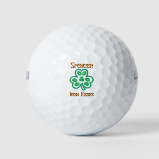 Pelotas De Golf Spencer Irish Kisses Clover Shamrocks Lips