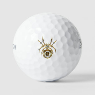 Pelotas De Golf Spider Steampunk sobre fondo morado