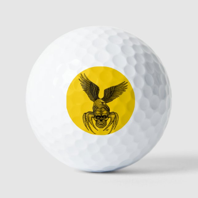 Pelotas De Golf Spiderskull con águila (Anverso)