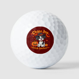 Pelotas De Golf Spookone Dog Art: Fetch Halloween Joy & Smiles!
