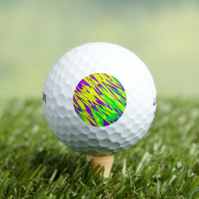 Pelotas De Golf Spray Paint Mardi Gras (Camiseta in situ)