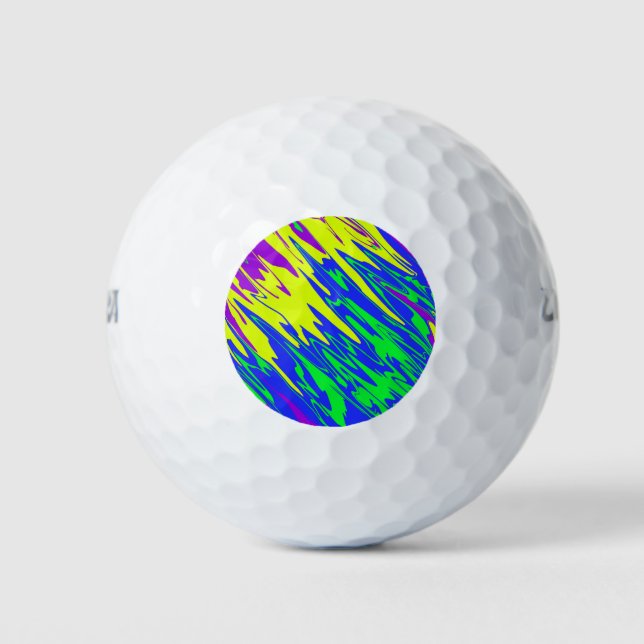 Pelotas De Golf Spray Paint Mardi Gras Blue (Anverso)