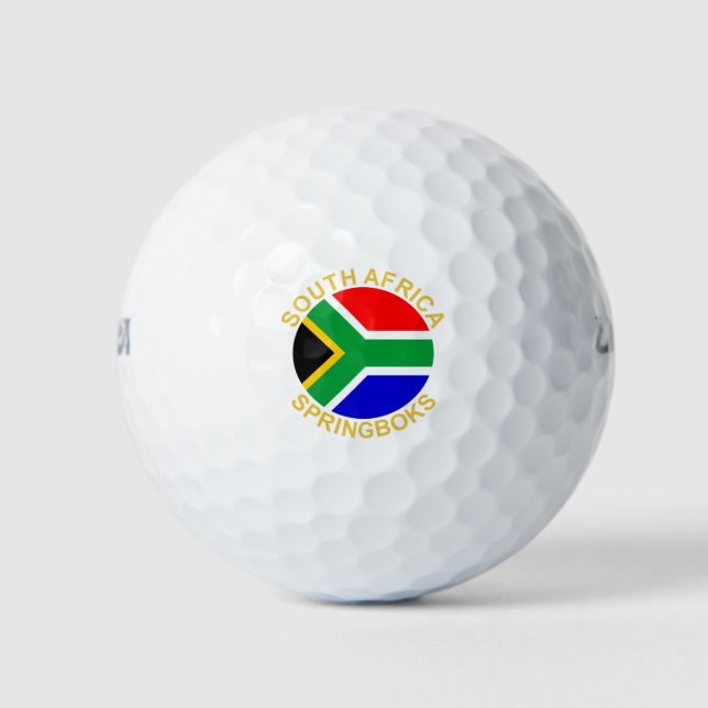 Pelotas De Golf Springboks de Sudáfrica (Anverso)