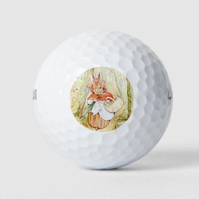 Pelotas De Golf Sra. Rabbit (Caperucita Roja) (B Potter) (Anverso)