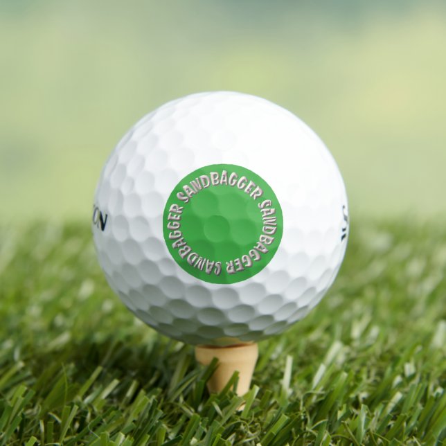 Pelotas de golf Srixon Soft Feel Sandbagger verde  (Camiseta in situ)