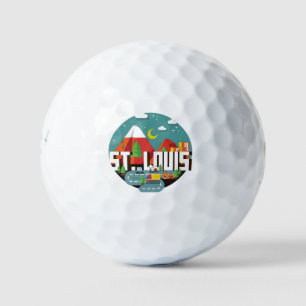 Pelotas De Golf St. Louis, diseño geométrico de Missouri