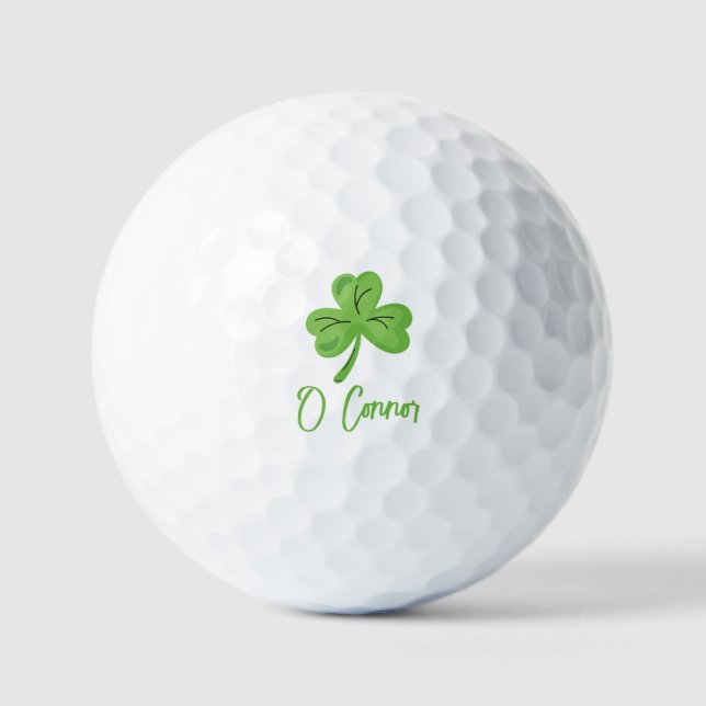 Pelotas De Golf St. Patrick's Day Golf Golfer Custom Personalized (Anverso)