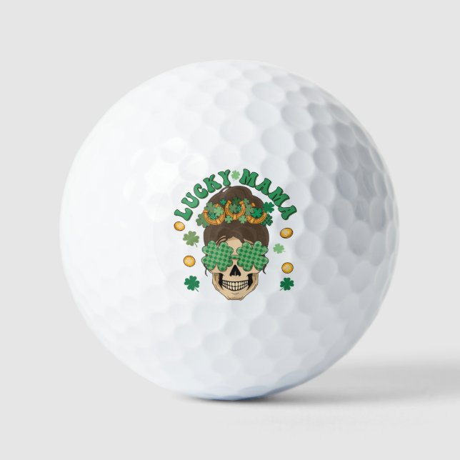 Pelotas De Golf St. Patrick's Lucky Mama Skeleton (Anverso)