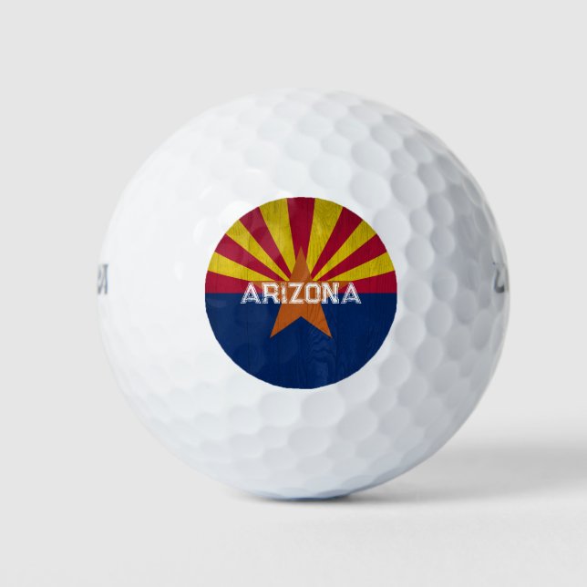 Pelotas De Golf Starburst de la bandera de Arizona (Anverso)