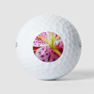 Pelotas De Golf Stargazer Lily Bright Magenta Floral