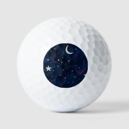 Pelotas De Golf Starry Constellation Sky - Patrón nocturno celesti