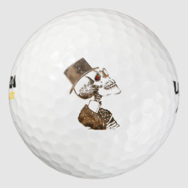 Pelotas De Golf Steampunk Skull