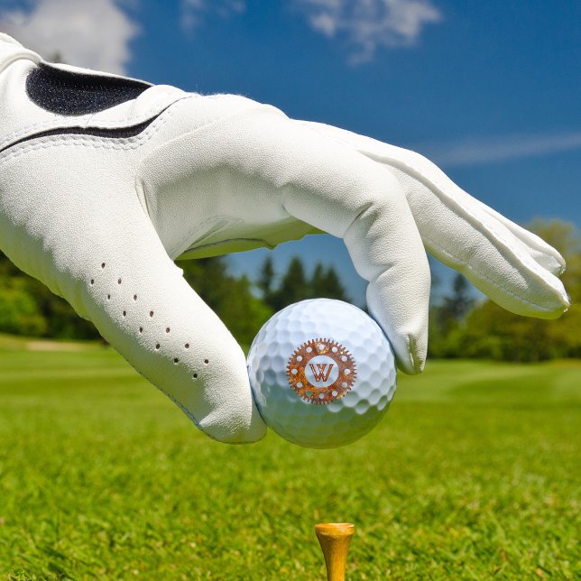 Pelotas De Golf Steampunk Super Colorful Rusty Gear I (Subido por el creador)