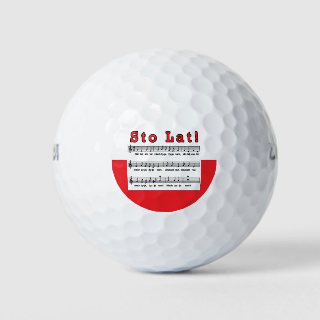 Pelotas De Golf ¡Sto Lat! Canción (Anverso)