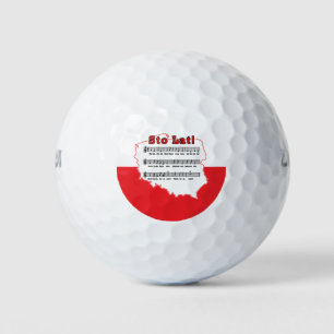 Pelotas De Golf ¡Sto Lat! Mapa de canciones polacas