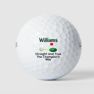 Pelotas De Golf Straight True Champion Way Personalized Gift