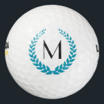Pelotas De Golf Su monograma personalizado<br><div class="desc">Personalice sus bolas de golf de manera maravillosa con este diseño clásico de monograma rodeado por una florida corona. ¡Nunca más tienes que marcar tus bolas a mano! Haga clic en el botón "Personalizar" e introduzca su valor inicial. Puede cambiar el tipo de letra y el color del tipo de...</div>