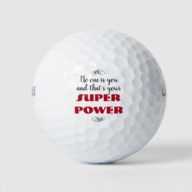 Pelotas De Golf Su superpotencia (Anverso)