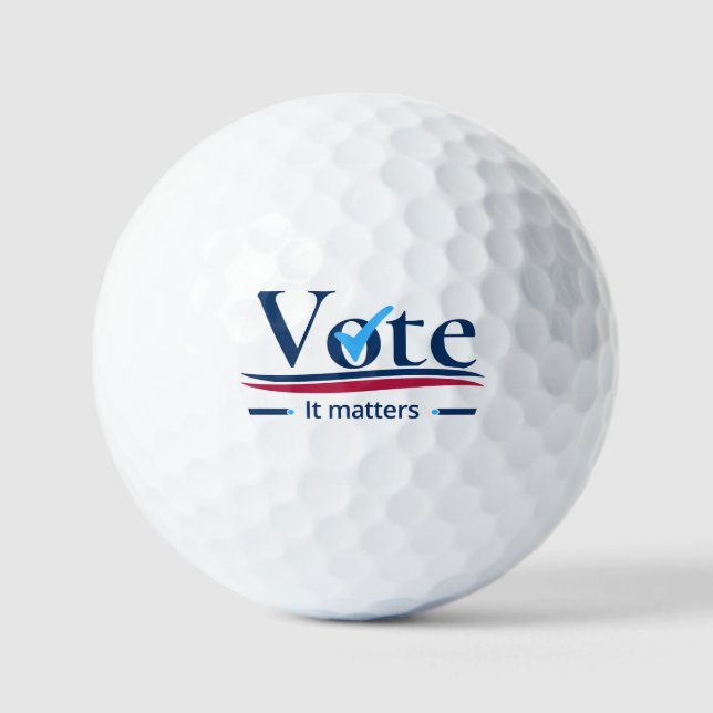 Pelotas De Golf Su voto importa (Anverso)