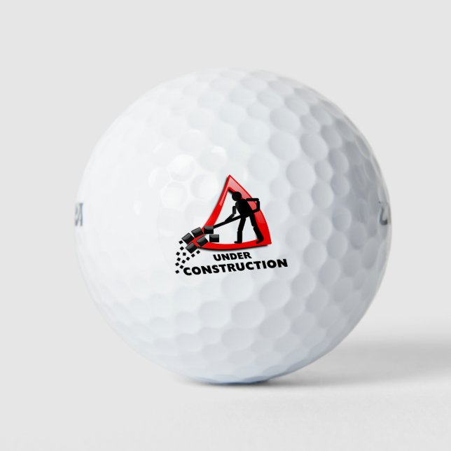 Pelotas De Golf subconstrucción (Anverso)