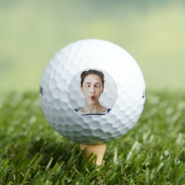 Pelotas De Golf Sube tu foto selfie con cara divertida