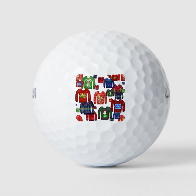 Pelotas De Golf sudaderas navidades feas (Anverso)