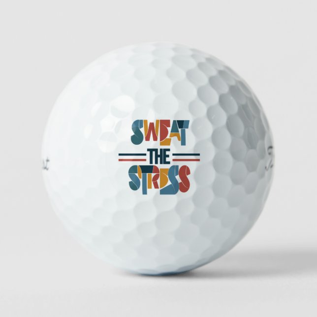 Pelotas De Golf Sudar El Estrés (Anverso)