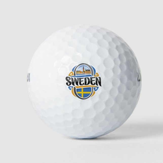 Pelotas De Golf Suecia (Anverso)