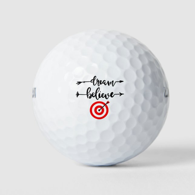 PELOTAS DE GOLF SUEÑO CREER LOGRAR (Anverso)