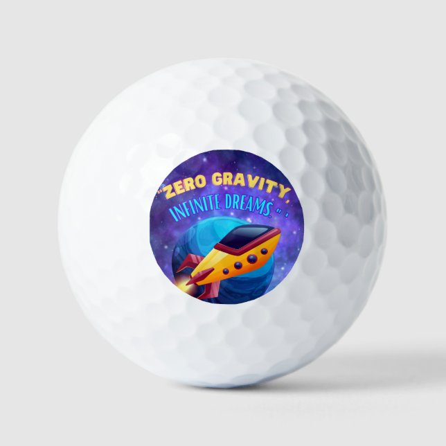 Pelotas De Golf Sueños infinitos de gravedad cero (Anverso)