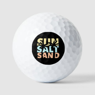 Pelotas De Golf Sun Salt Sand Beach Summer