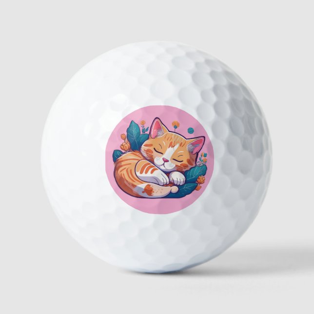 Pelotas De Golf Sunset Kitty (Anverso)