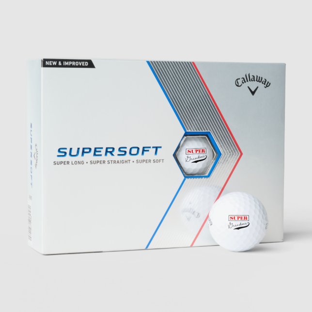 Pelotas De Golf Super Abuela (Embalaje)