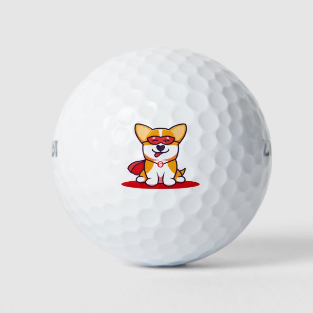 Pelotas De Golf Super Corgi (Anverso)