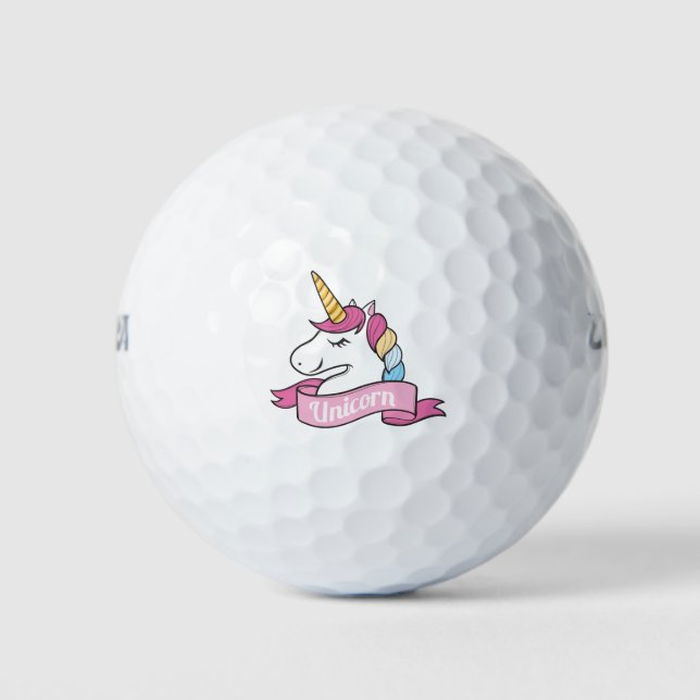 Pelotas De Golf Super Guay Unicorn (Anverso)